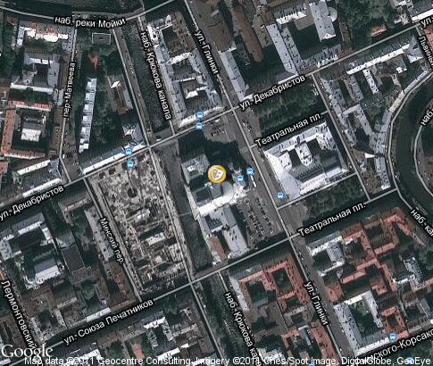 map: Mariinsky Theatre