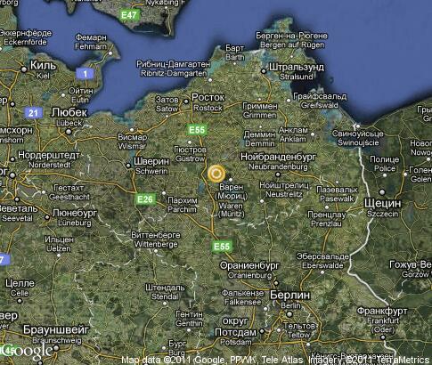 map: Mecklenburg-Vorpommern