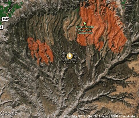 map: Mesa Verde National Park