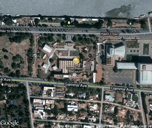 карта: Национальный музей Судана