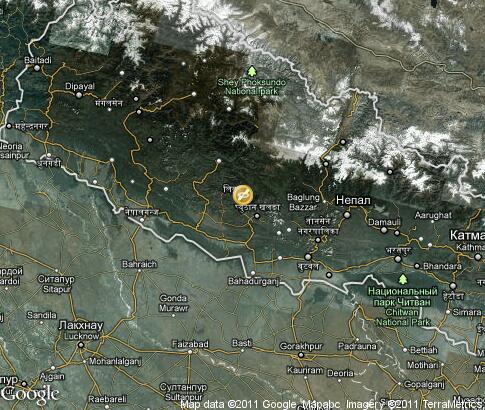 map: Nepal, rafting