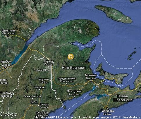 map: New Brunswick