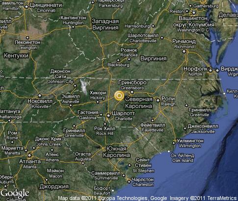 карта: Северная Каролина