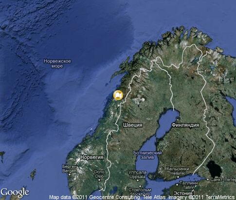 карта: Норвегия