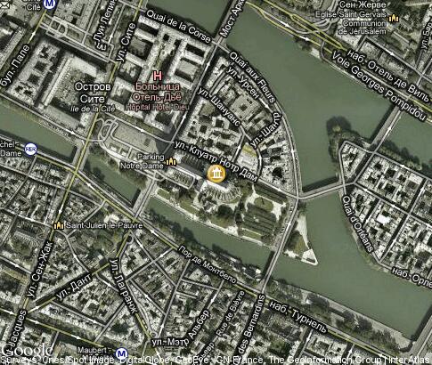 карта: Собор Парижской Богоматери