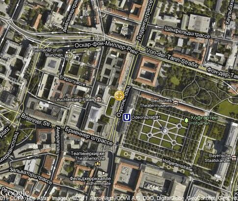 map: Odeonsplatz