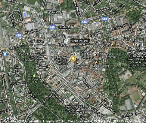 map: Olomouc