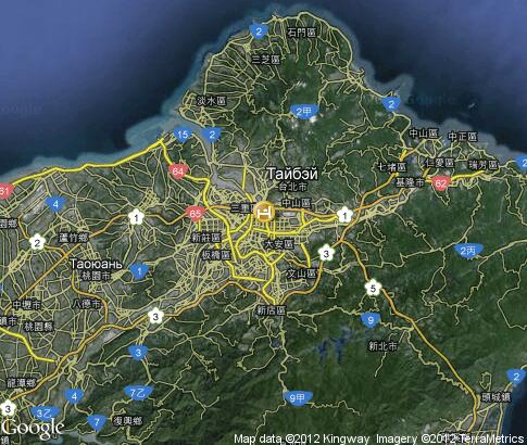 map: Сonference Halls of Taiwan