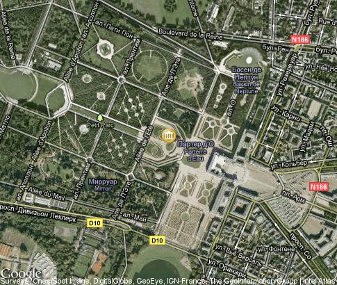 карта: Версальский дворец