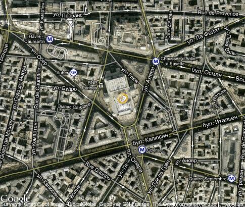 地图: 巴黎歌劇院