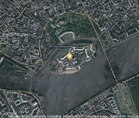 map: The Peter and Paul Fortress