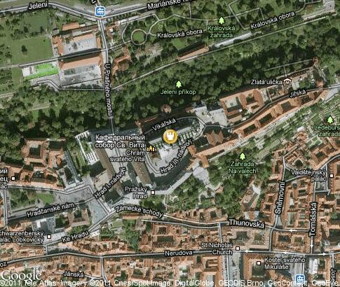 map: Prague Castle