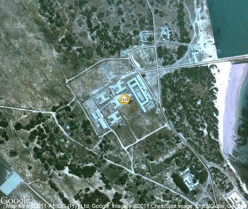 map: Robben Island prison