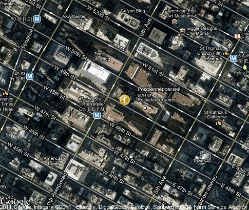 map: Rockefeller Center