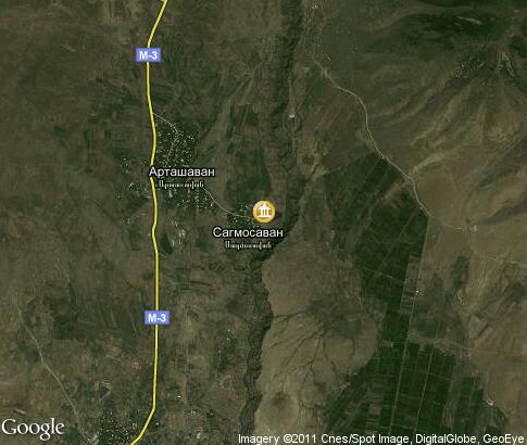 map: Saghmosavank Monastery