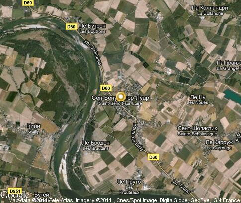 地图: 圣伯努瓦卢瓦尔河畔