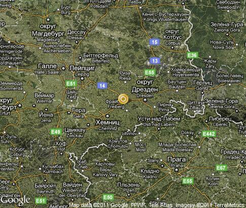 map: Saxony