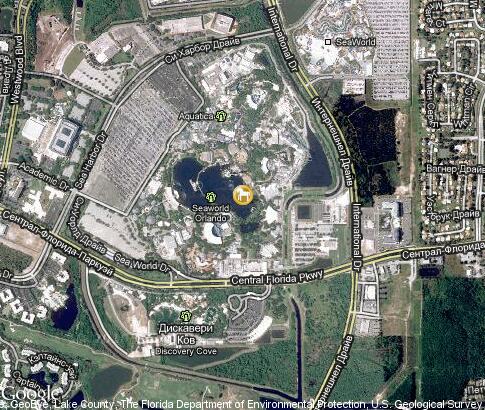 map: SeaWorld