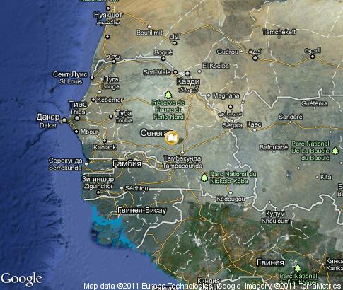 карта: Сенегал