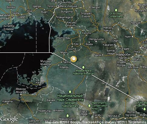 карта: Национальный парк Серенгети