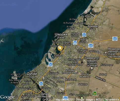 map: Sharjah