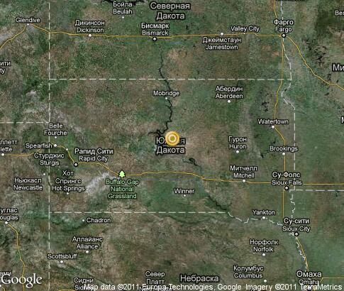 map: South Dakota