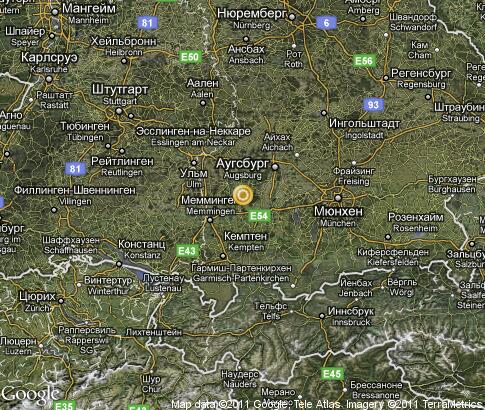map: Southern Bavaria