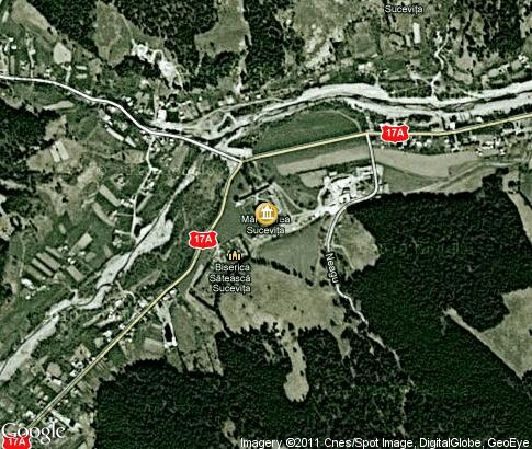 map: Sucevita Monastery
