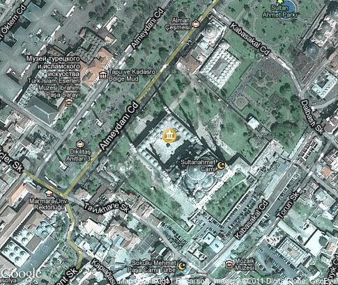 map: Sultan Ahmed Mosque