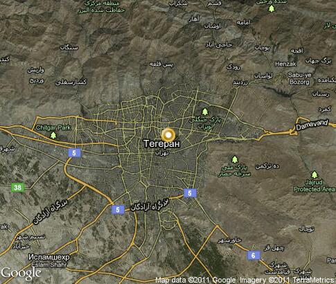 map: Tehran