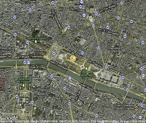 map: Tuileries Garden