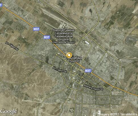 map: Ashgabat