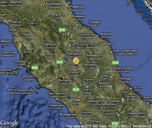 map: Umbria