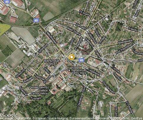 map: Valtice