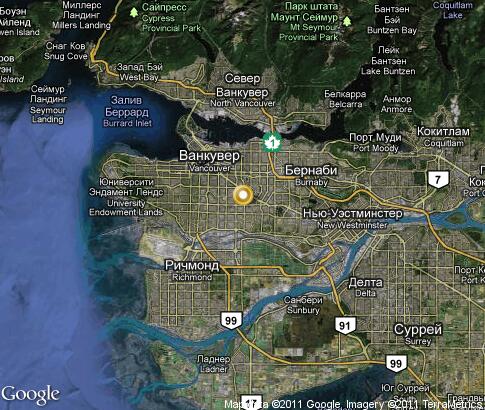 карта: Ванкувер