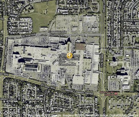 地图: 西部埃德蒙顿购物中心