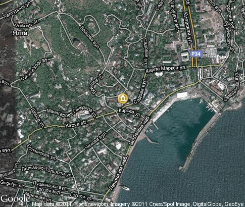 Yalta, temples: video, popular tourist places, Satellite map - Yalta