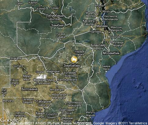 карта: Зимбабве