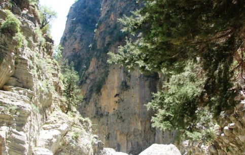 Самарийское ущелье - самое протяжённое ущелье в Европе(18 км) спускается с плоскогорья Омалос, часть национального парка Лефка-Ори