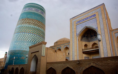 Mukhammad Amin Khan Madrassah was the largest medieval ecclesiastical school of Khiva. Now there is the tourist hotel “Khiva” in the building