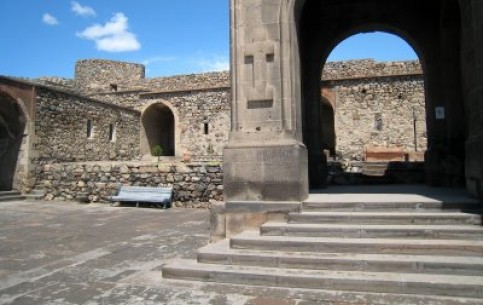 The Khor Virap monastery is of the same age with Christianity in Armenia. Being located at the foot of Biblical Mount Ararat it is the place of pilgrimage of believers