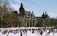 Ice skating rink in City Park Images