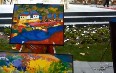 Художественная выставка в парке Сараяна Фото