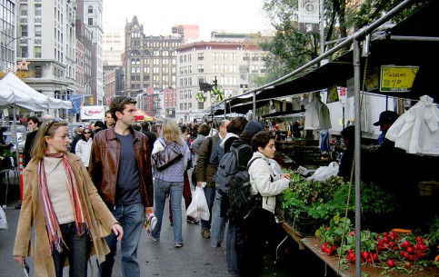  Lower Manhattan:  ニューヨーク:  アメリカ合衆国:  
 
 Union Square Greenmarket