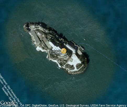 map: Alcatraz Island