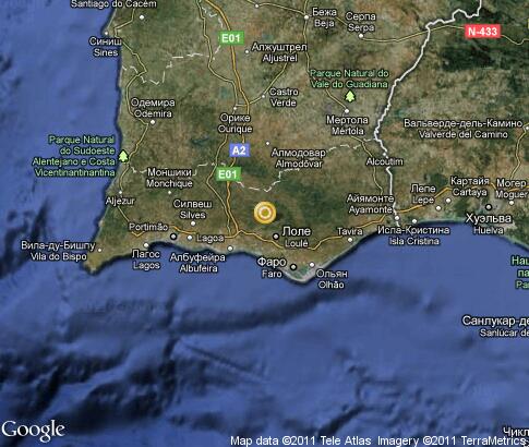 map: Algarve