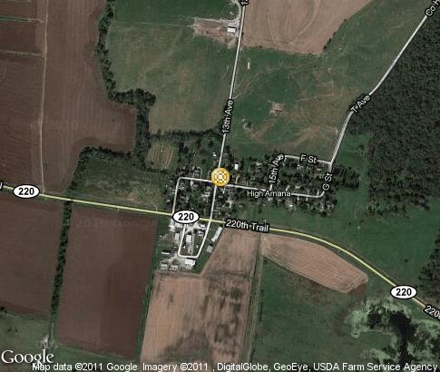 map: Amana Arts Guild