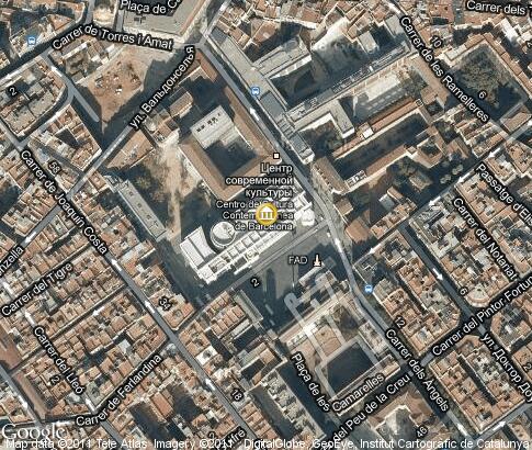 map: Barcelona Museum of Contemporary Art