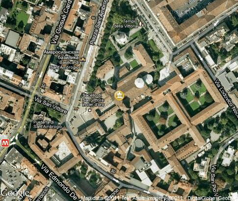 map: Basilica of Sant`Ambrogio