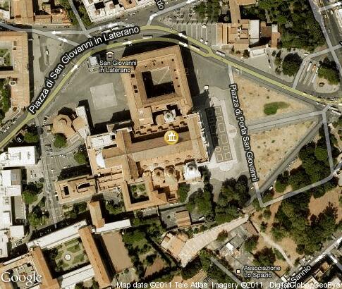 map: Basilica of St. John Lateran